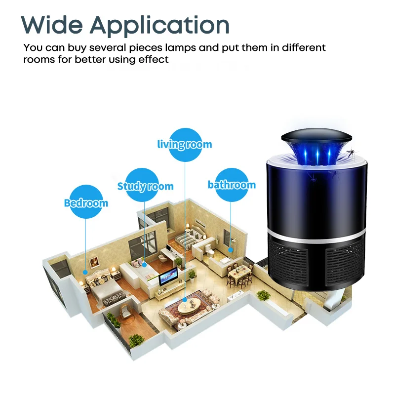Светодиодсветодиодный лампа ловушка для комаров с USB электрическое средство