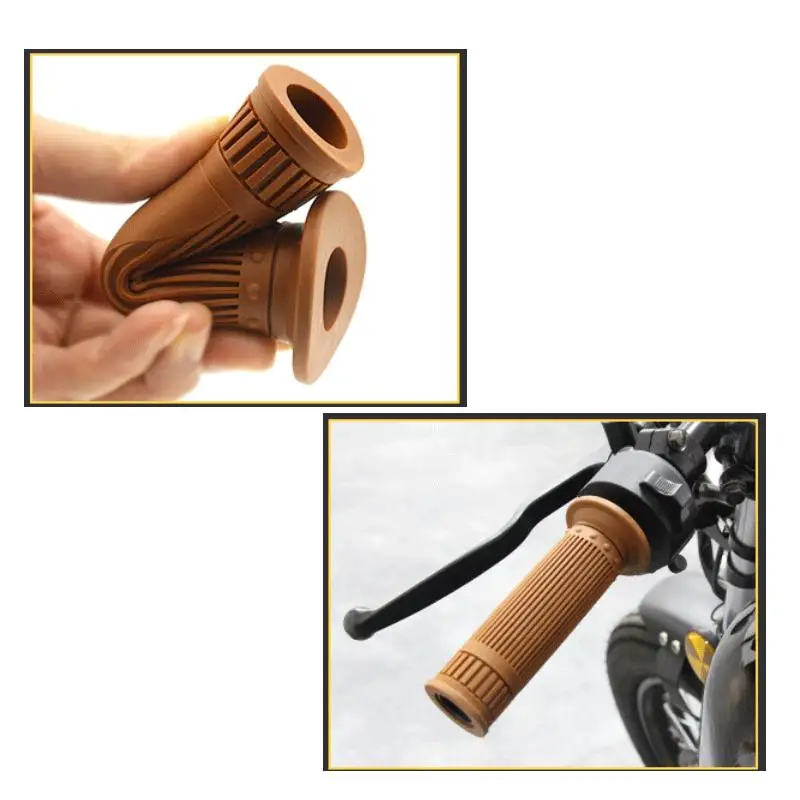 

2 шт. Мотоцикл резиновый чехол для крышки 22 мм резиновая ручка рукоятка рожки руля для мотоцикла велосипеда Кафе Рейсер стайлинга автомобил...