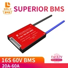 Защитная плата Daly BMS для литий-ионных батарей 16S 60V 15A 20A 30A 40A 60A 18650 PCM