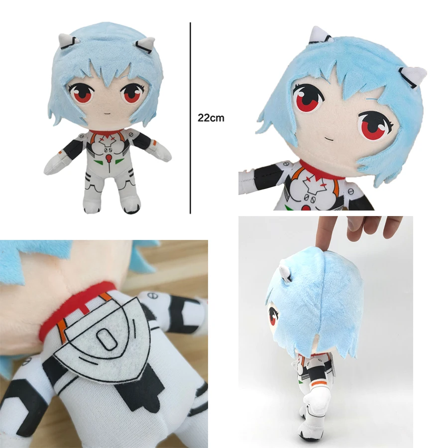 

22CM Rei Plush Toys Doll Kawaii Rei Plush Anime Stuffed Plush Toys Christmas Birthday Gift For Kids Cute Doll Plush Toy