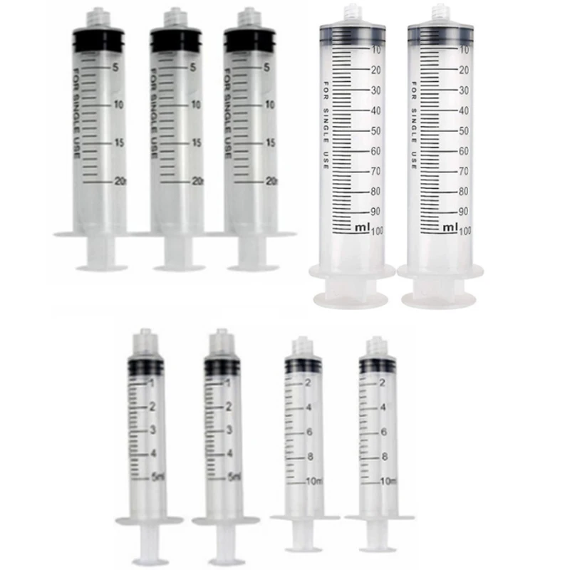 Luer Lock Syringe - plastic syringe  - 3ml 5 ml 10 ml 20 ml 30 ml 50 ml 100 ml optional Capacity