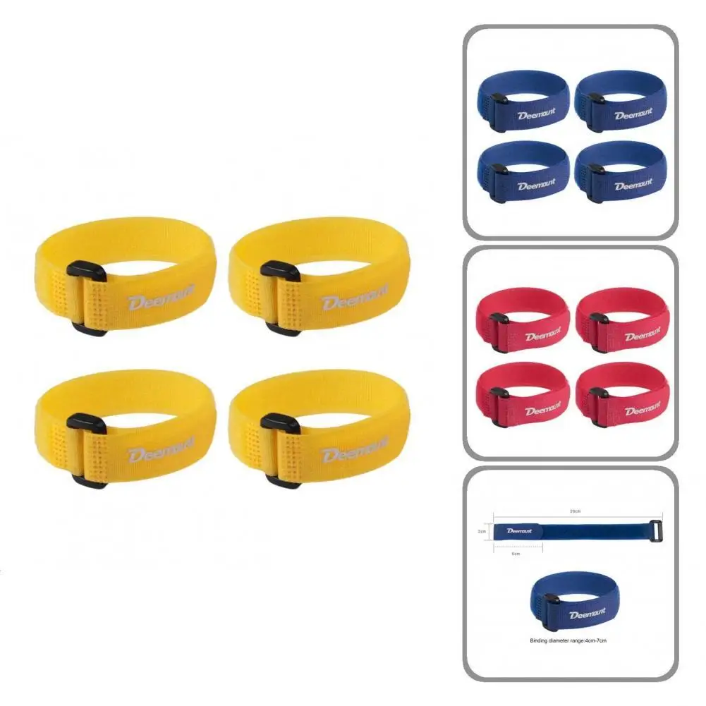 

4Pcs Practical Fixed Mounting Bracket Nylon Reverse Buckle Strap Heavy-duty Bicycle Straps Vibrant Color for Bike