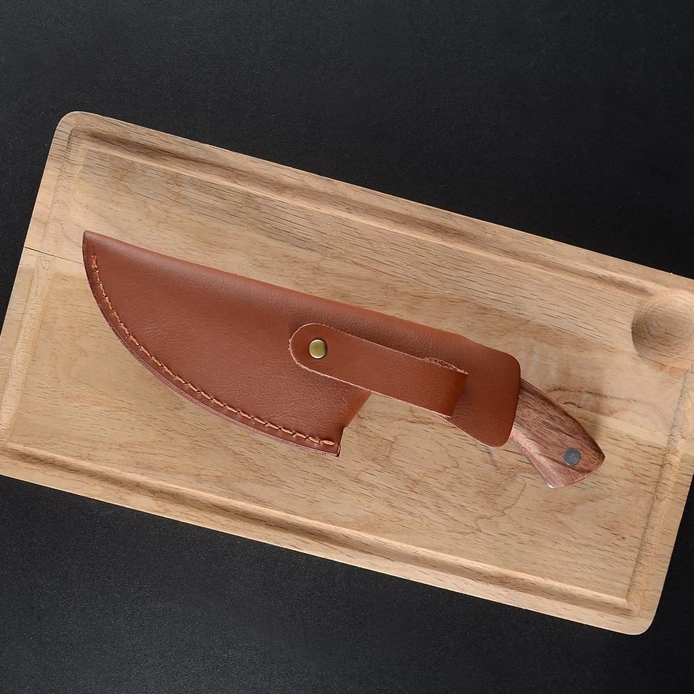 Полный Тан деревянная ручка кованый нож шеф повара обвалки одетые Стальные