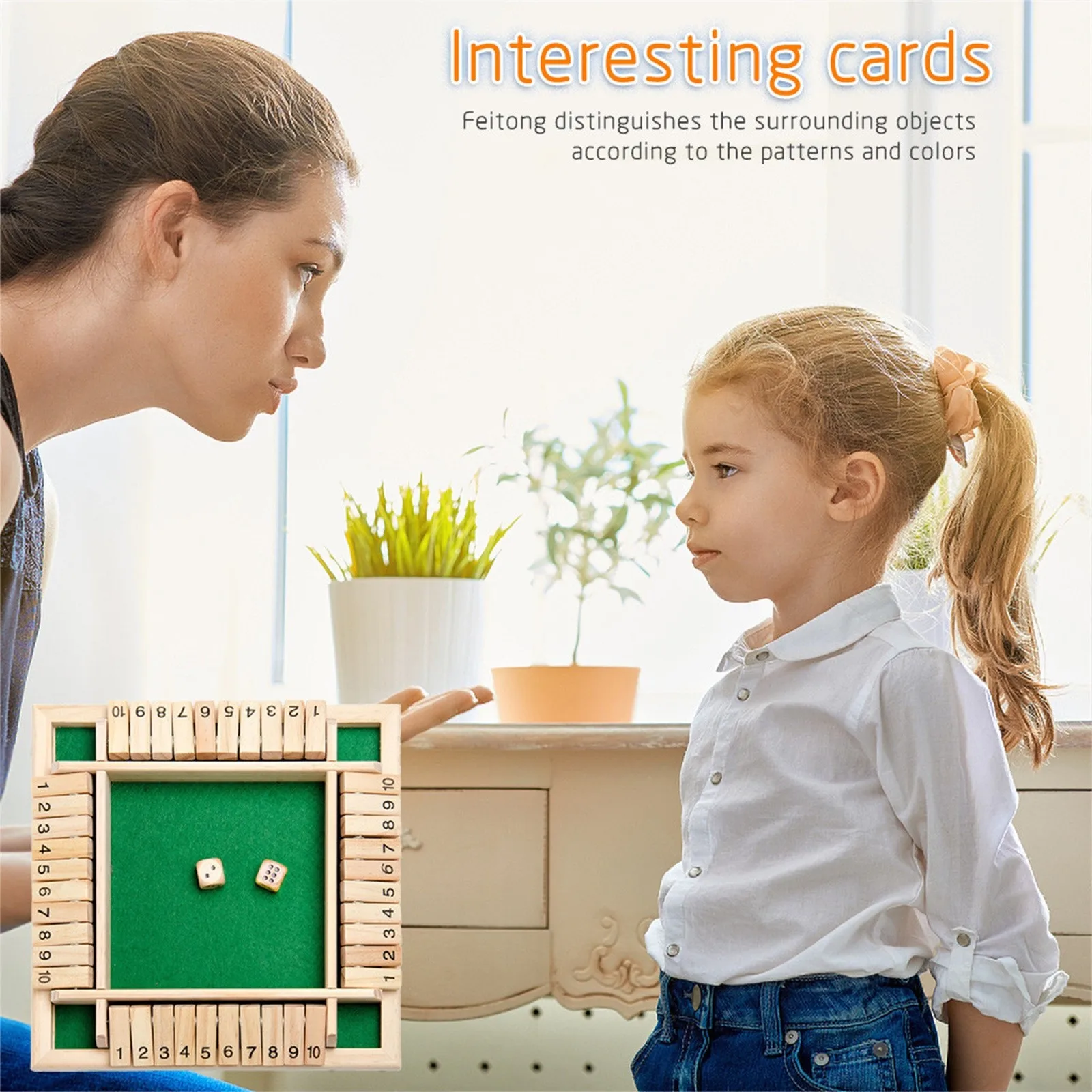 Деревянная доска Shut The Box математическая Новинка и кляп четырехсторонняя игра на