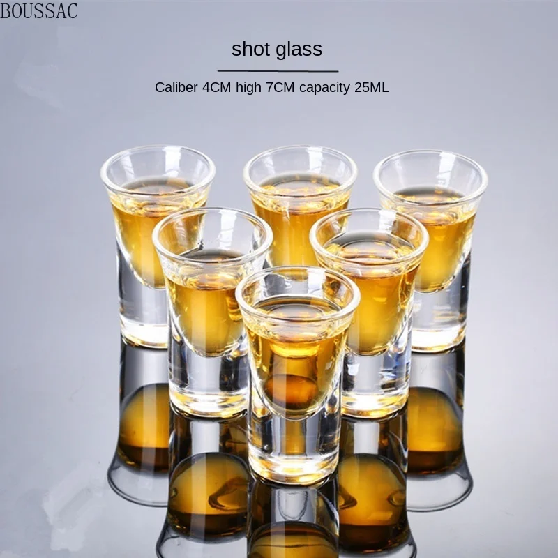 

High-quality exquisite small white wine glass glass small wine glass drinking glass bar beer bullet glass set one mouthful bar