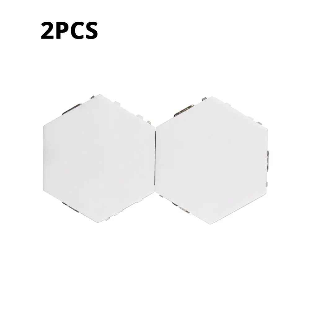 2 PCS Новинки, настенный светильник с сенсорным датчиком, светодиодный, Квантовый светильник, Магнитный модуль, кольцо, Ночной светильник, сделай сам, для помещений, Новое поступление, декоративная лампа - Цвет: 2 PCS