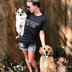 Летняя футболка с круглым вырезом и надписью I Work Hard So My Dog Can Have Nice Things Dogs Lover Dog Mom; Одежда в подарок; Забавные футболки; Tumblr Tops