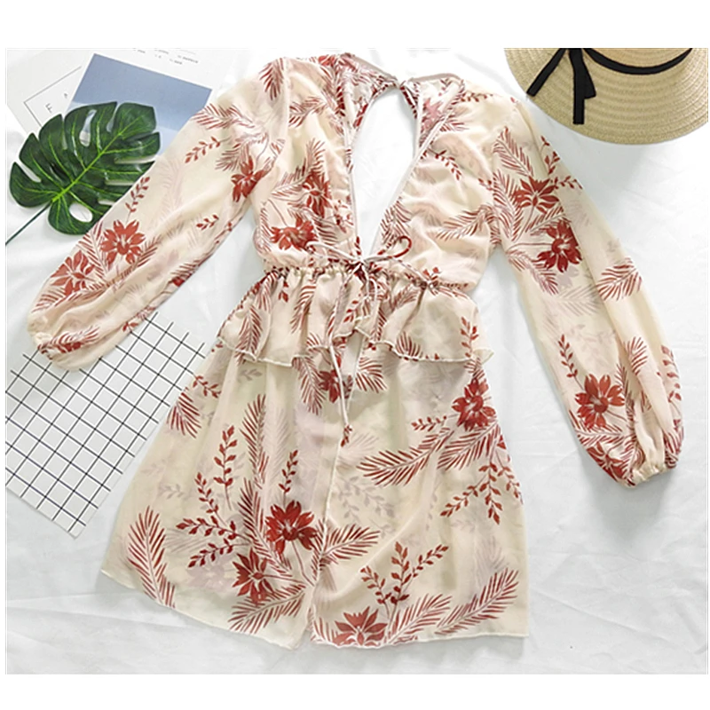 GLAUKE бикини костюм из трех предметов скрывает живот выглядит тонким