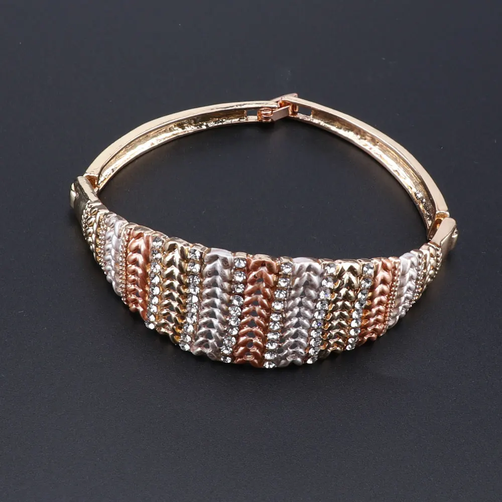 Роскошные женские свадебные ювелирные наборы Африканское ожерелье серьги