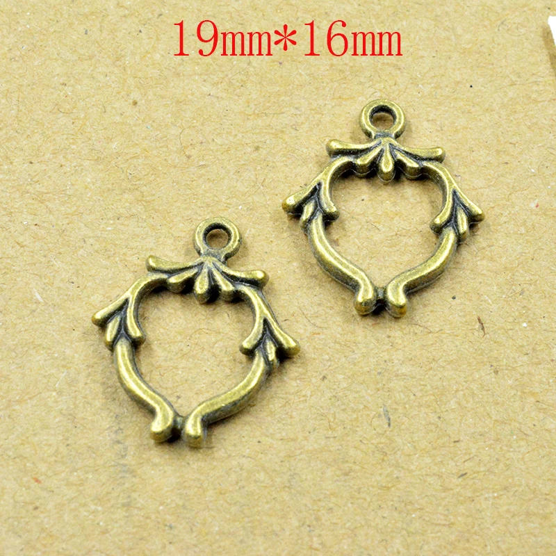 10 шт 16*19 мм амулеты цветок античное изготовление кулон подходит винтажный