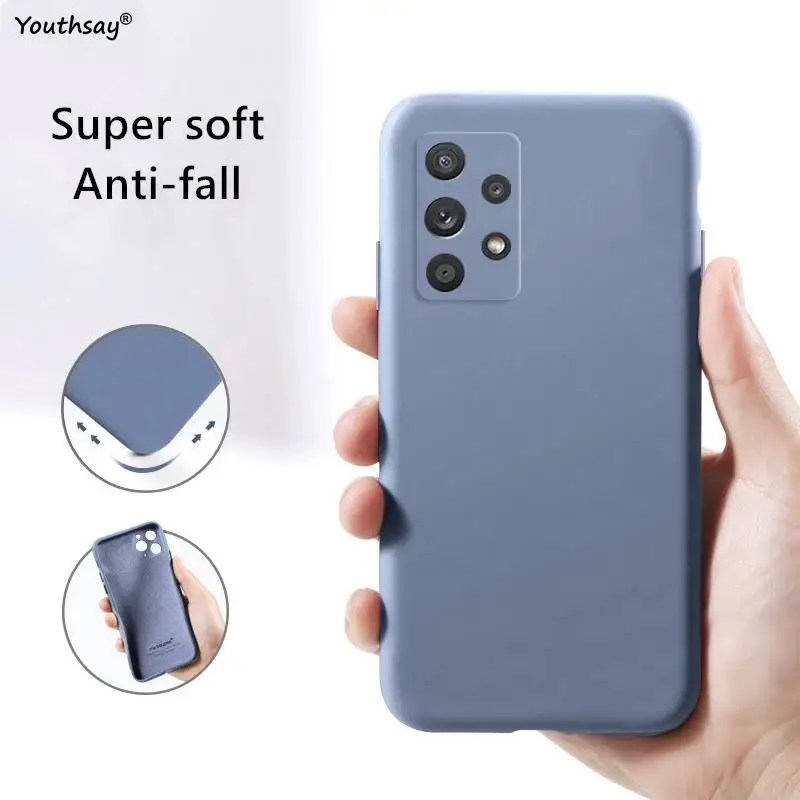 For Samsung Galaxy A03 Core Case For Samsung Galaxy A03 Core Cover Funda Soft Liquid Silicone Phone Bumper For Samsung A03 Core 