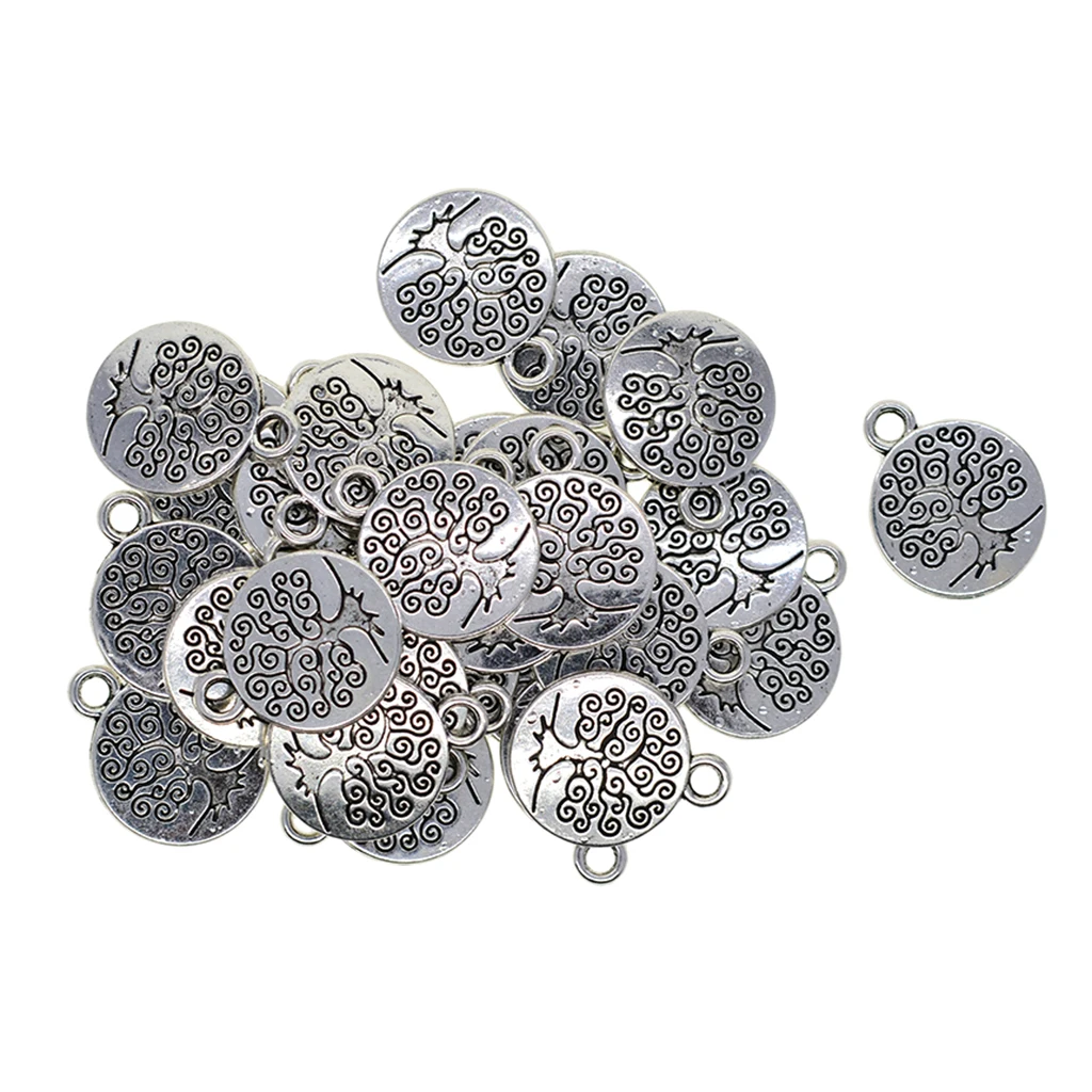 30x Tibetan Om Yoga Charms Lotus Flower Pendant for DIY Necklace Bracelet Earring Jewelry Making | Украшения и аксессуары