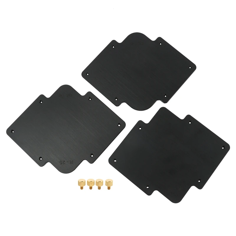 

3 шт. R Круглые Угловые радиальные шаблоны кондуктора бакелитовая пластина гравировальная машина