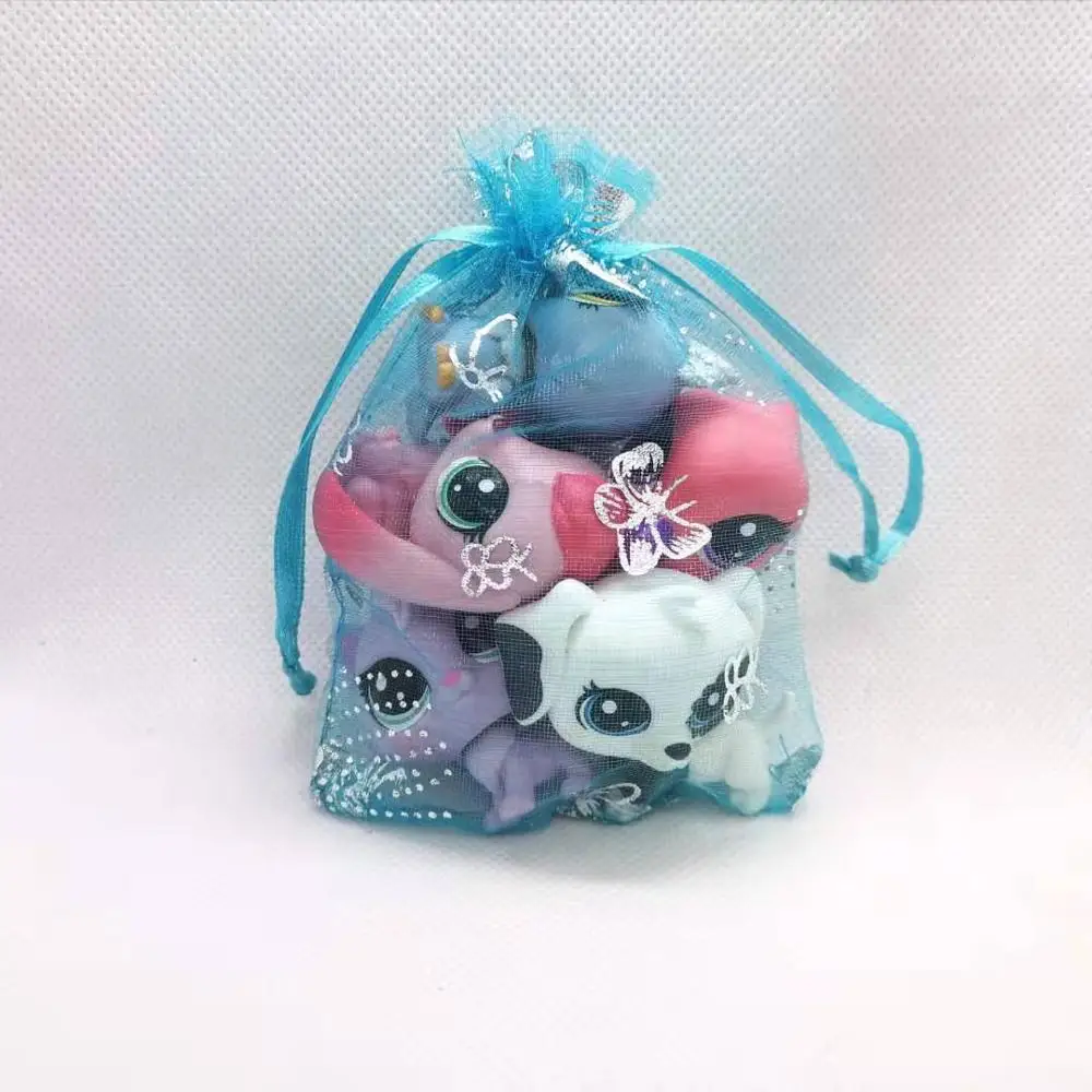 5 шт./пакет случайный маленькие животные модели игрушки Pet Shop мини кошка собака щенок старый ЛПС игрушки Фигурки игрушки для детей подарок