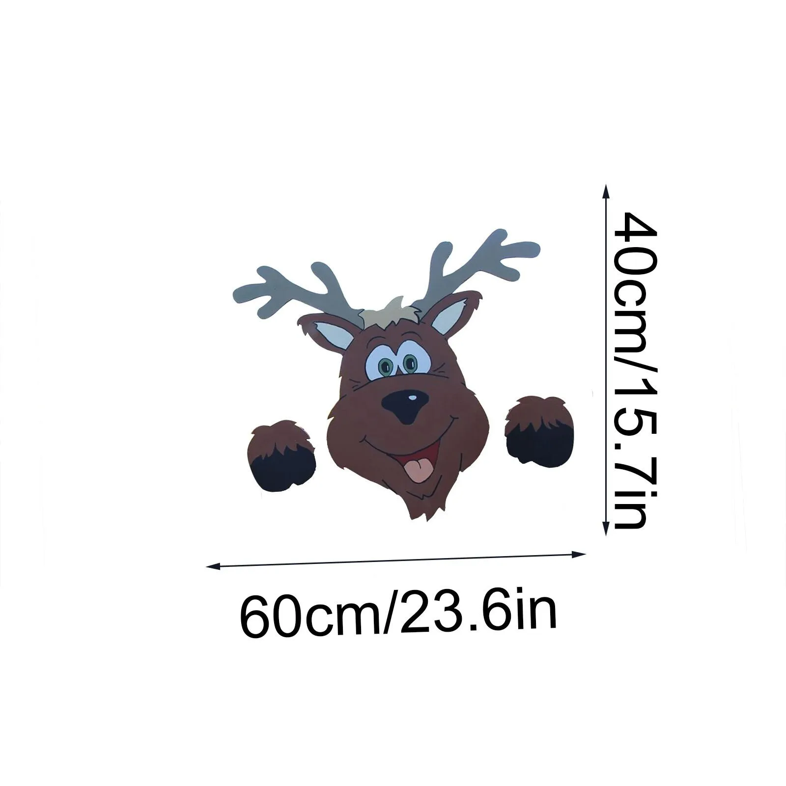 Christmas Garden Ornaments Fence Decorations Charming Home Decor Peeks At Santa's Elk Suitable For Parking | Дом и сад