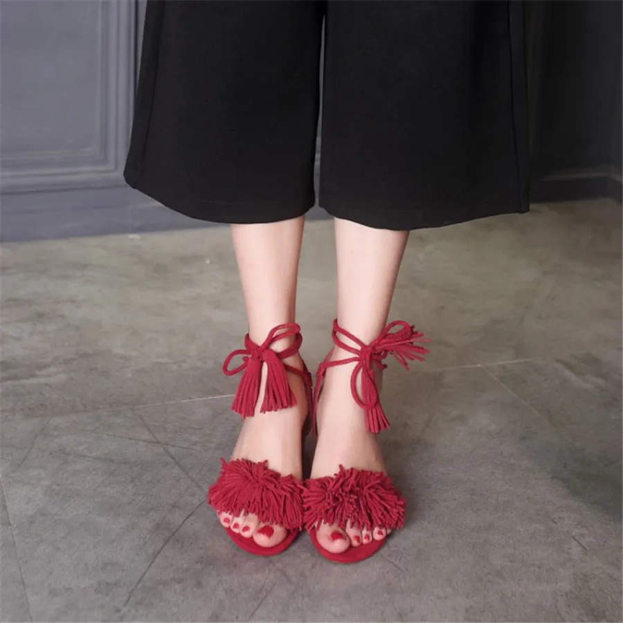 2017 верх из нубука и микрофибры Нескользящая резиновая подошва Босоножки на