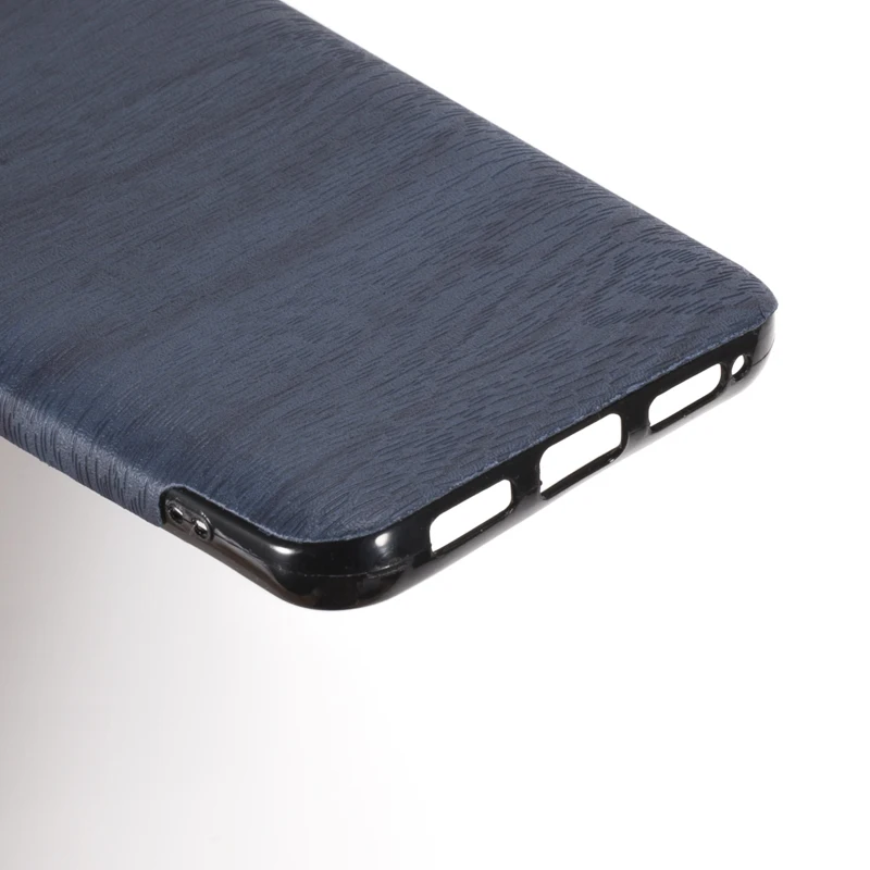 Чехол из искусственной кожи с деревянным лицевым покрытием для Ulefone Power 3 S чехол