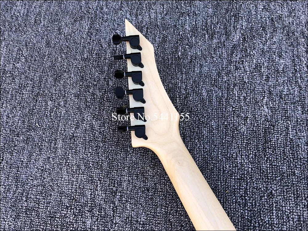 

2019 High quality Yellow electric guitar, Floyd rose Electric Guitar,Black hardware,free shipping