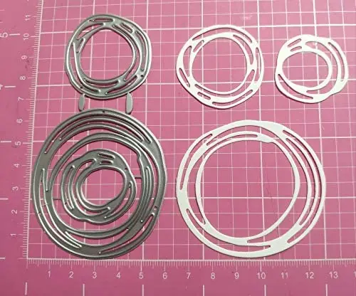 3Pcs/Set Scribble Circles Metal Cutting Dies Stencil for DIY Scrapbooking album Decorative Embossing Craft Paper Cards Tool | Дом и сад
