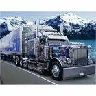 5D diy круглая Алмазная картина снег горный грузовик Вышивка крестом Алмазная вышивка наборы Алмазная мозаика домашняя декоративная дрель