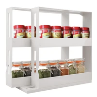 multifunctional rotating spice rack organizer kitchen cabinet cupboard organizer swivel rack storage shelf