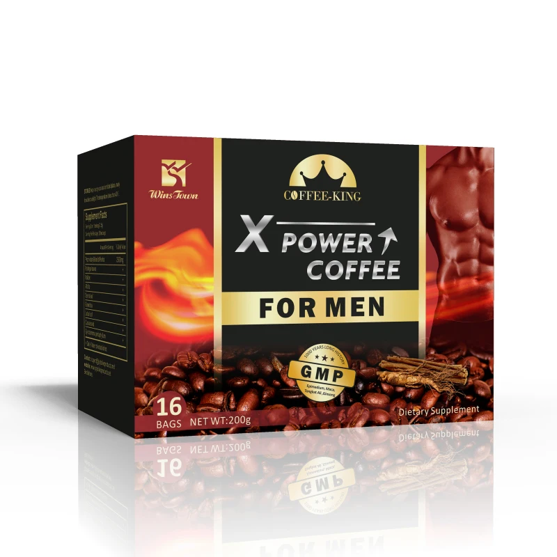 16pcs/Box 200g X Power Coffee for Man's Gift Enhance Libido Relieve Stress Promote Erection Health Product Kidney | Красота и