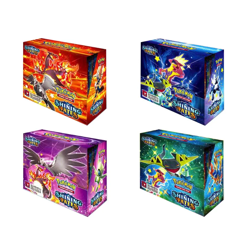 

2021 Latest 360Pcs English Pokemon Card Shining Fates Cards Trade Game Battle Card Collection Collectable Toys