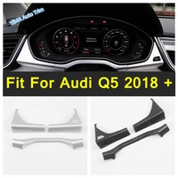 lapetus auto styling front dash board instrument panel cover trim fit for audi q5 2018 2022 abs matte carbon fiber look