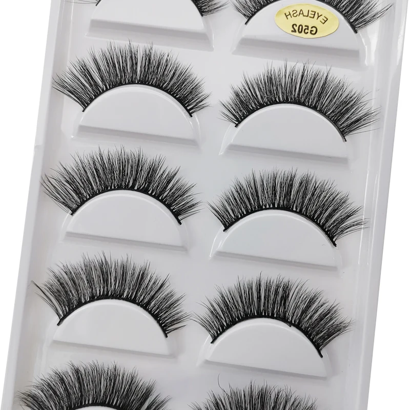 5 пар 3D норковые ресницы натуральные длинные/толстые пушистые макияж