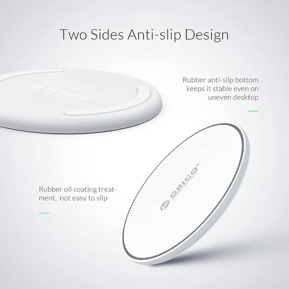 

ORICO 10W Qi Wireless Charger Charging Pad USB Phone Charger for iPhone 12 Samsung Xiaomi Charger