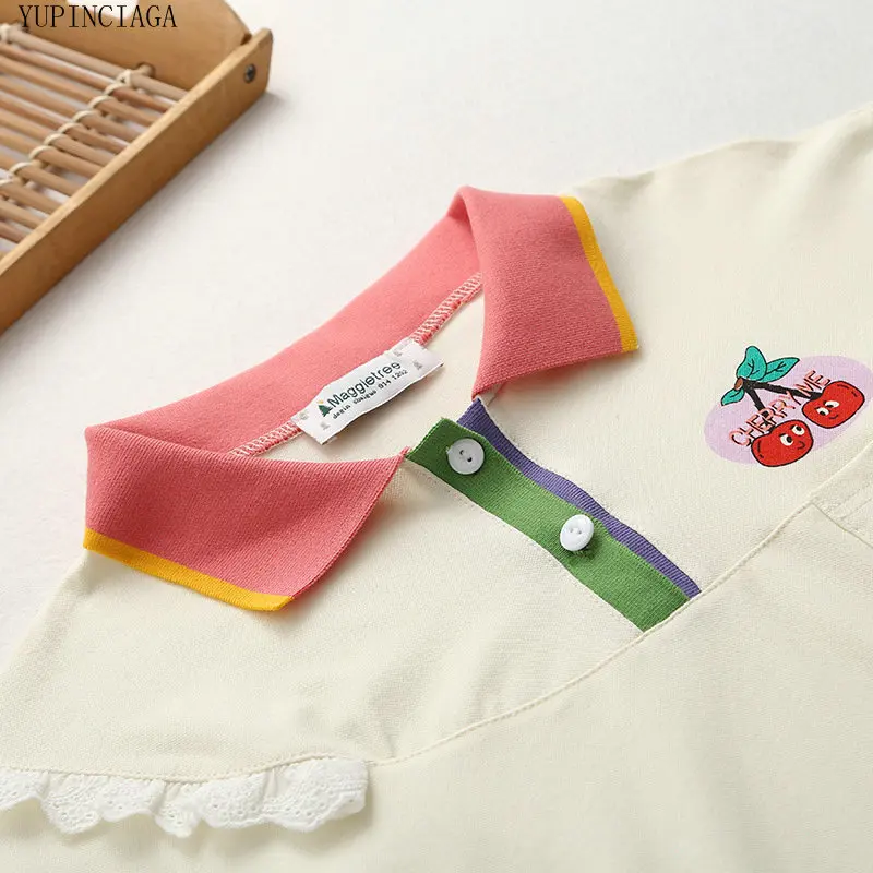 Футболка женская с отложным воротником Литературная рубашка короткими рукавами