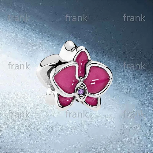

792074EN69 Red Orchid Charm