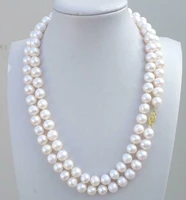 new arrive long stand 37inch aaa perfect akoya 9 10mm white pearl necklace