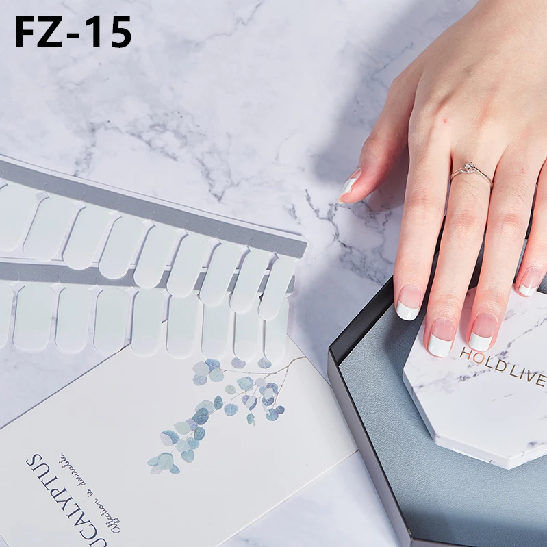 

20tips Gradient Nail Stickers Fashion Trend Nail Art Wraps Nail Polish Ins Styles Stickers Adhesive Manicure Decorations