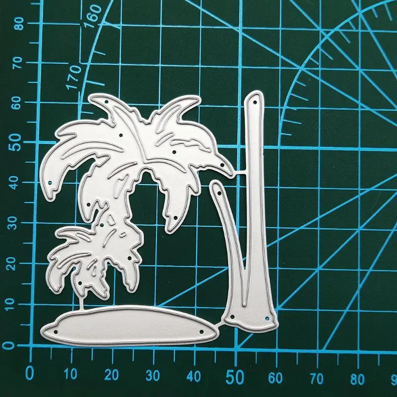 

2021 New Coconut Tree Metal Cutting Dies Stencil DIY Scrapbooking Album Stamp Paper Card Embossing Craft Decor