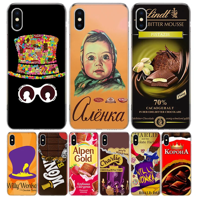 Чехол для телефона alenka bar wonka с изображением шоколада iPhone 11 12 Mini Pro 7 6X8 6S Plus XS MAX + XR 5S