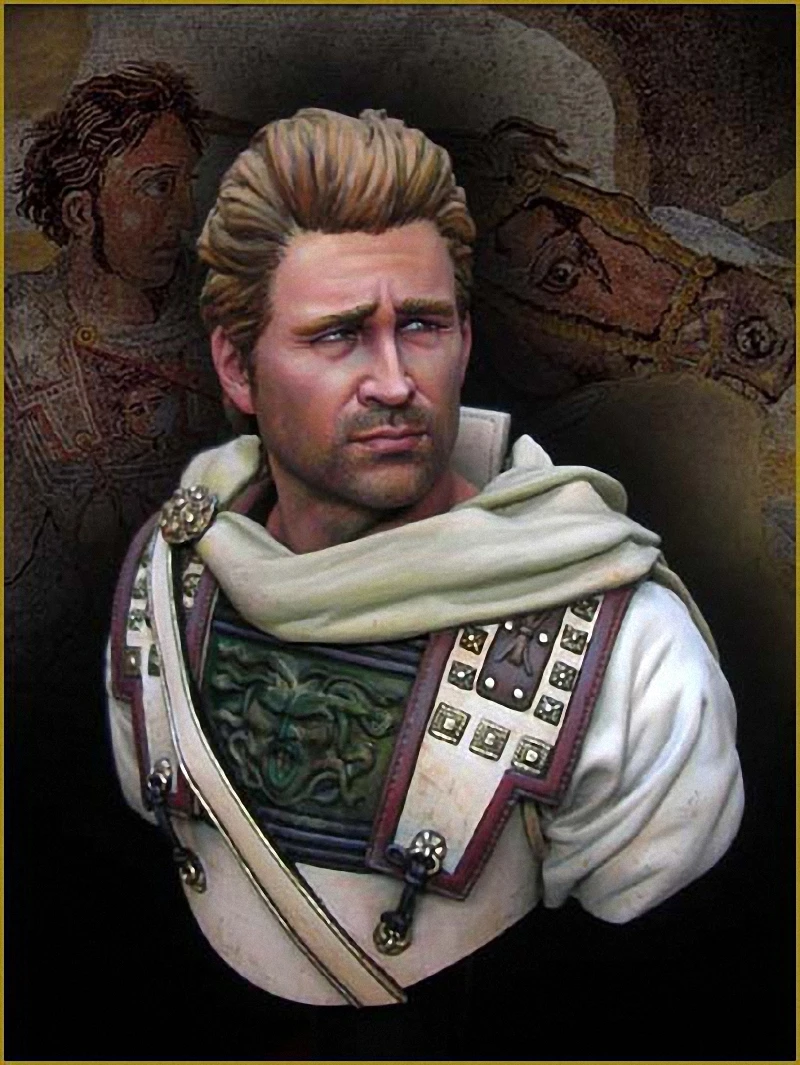 

Масштабная модель Александра Великого из канифоли