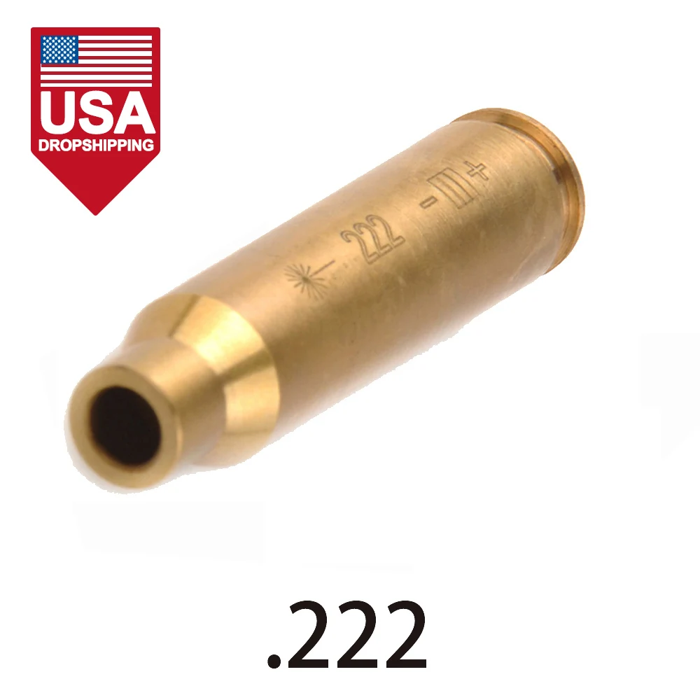 

Hunting .222 REM MAG Cartridge Red Laser Bore Sighter Copper Boresight / Boresighter