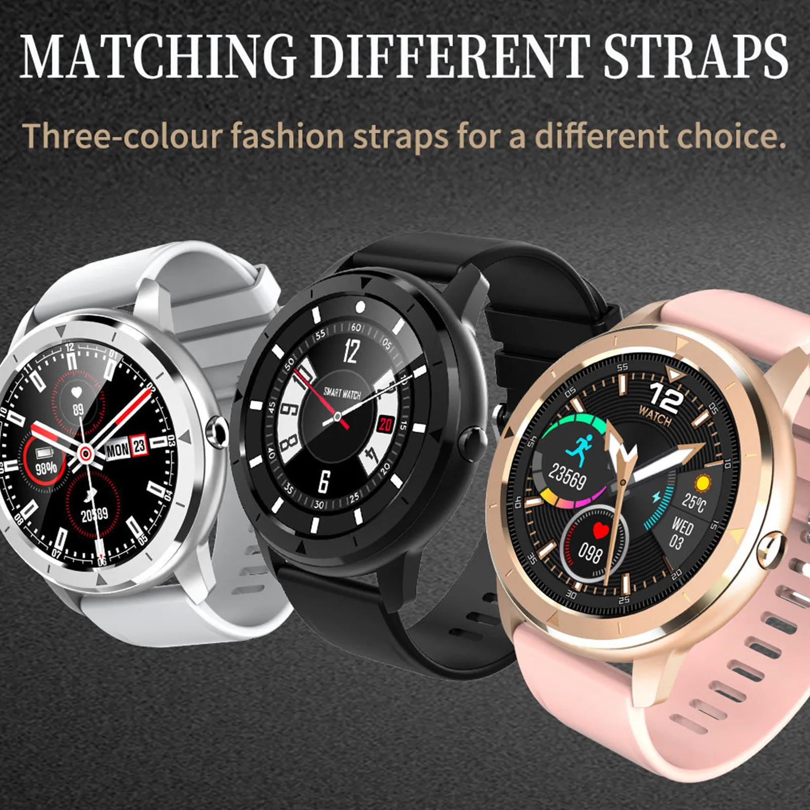 Многофункциональные Смарт часы музыка Bluetooth мониторинг сердечного ритма