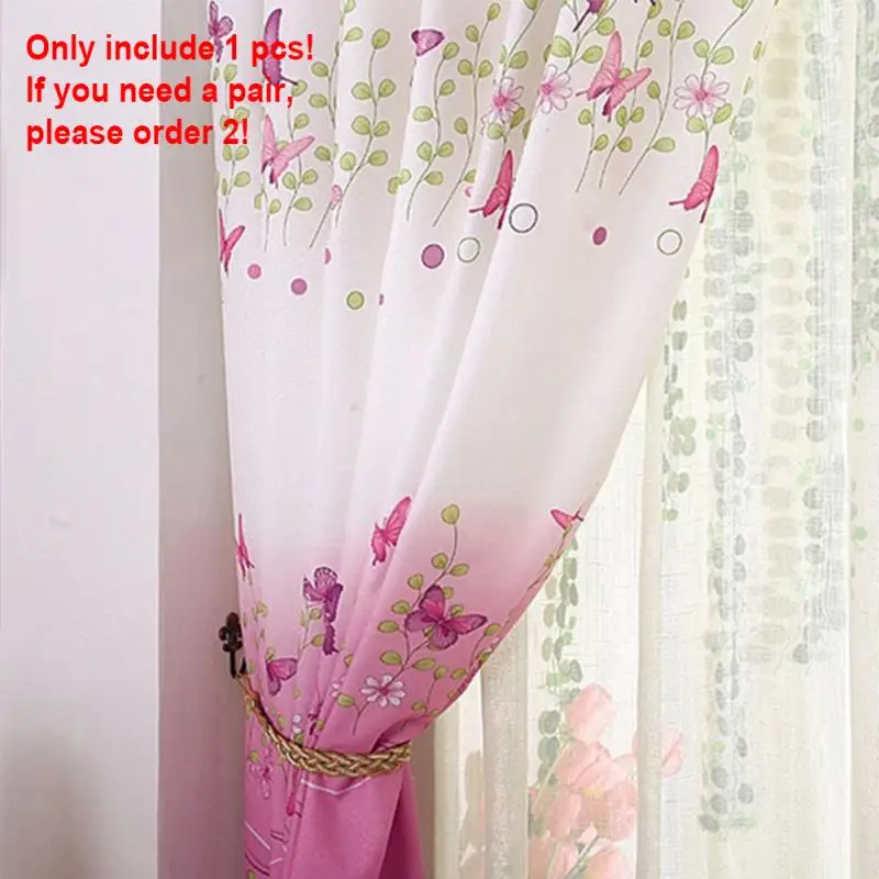 1 шт. короткие занавески в виде бабочек для гостиной спальни бабочки девочек