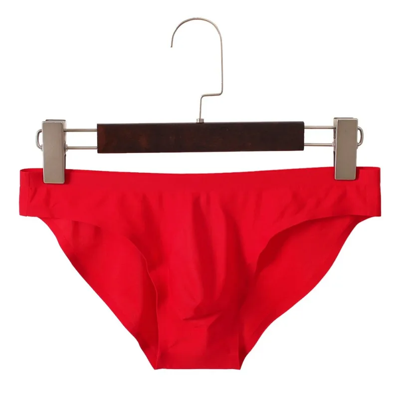 Softy мужские эластичные бесшовные белые трусы ультратонкие дышащие однотонные с