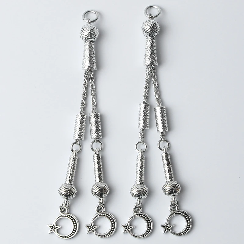 2pcs national emblem of Turkey The starsmoon Rosary pendant 9cm For jewelry making Muslim DIY accessories materials | Украшения и