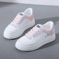 korean version small white shoes womens 2021 spring new student running board shoes womens thick bottom muffin