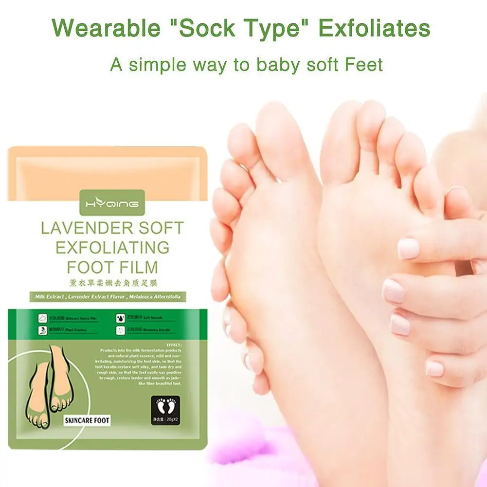 Lavender Plant Exfoliating Foot Mask Mild Moisturizing And Smooth Skin Rejuvenation Dry Peeling Heel Care | Красота и здоровье