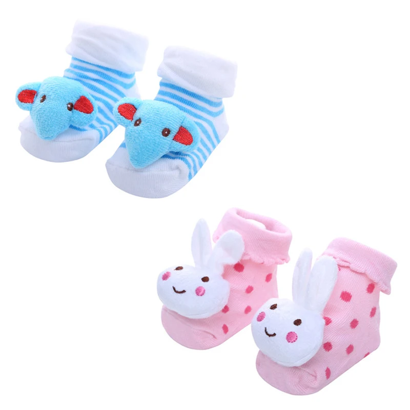 Детские Резиновые Нескользящие носки с изображением мультяшных животных| |
