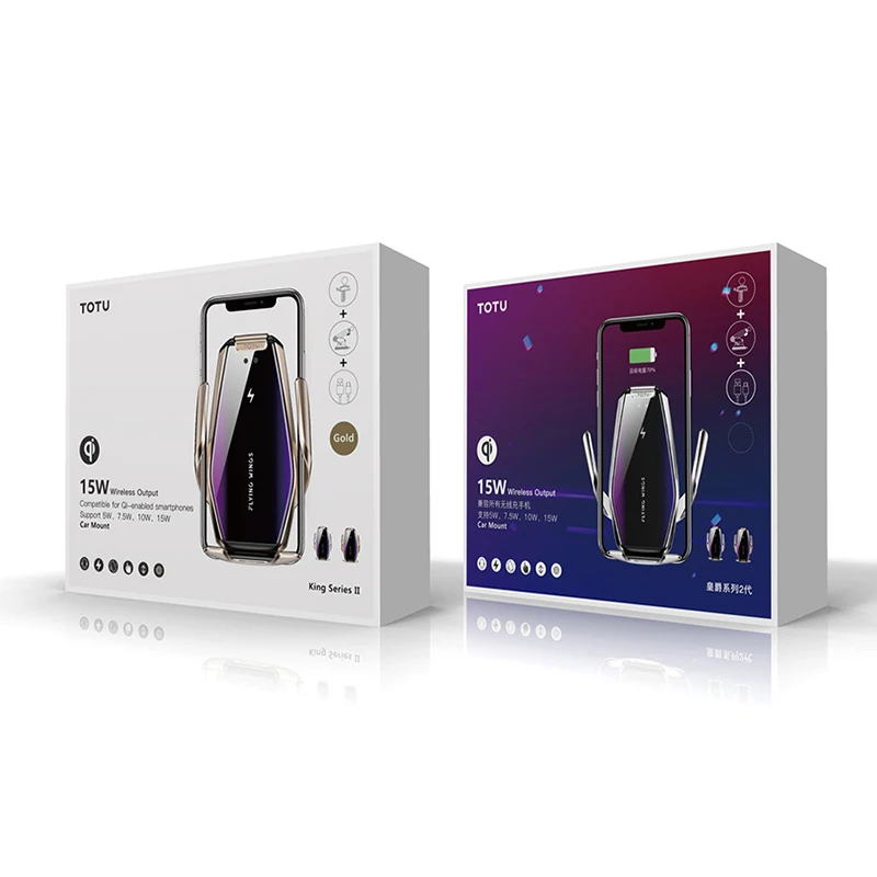 15 Вт беспроводной зарядный телефон Автомобильный держатель для iPhone 11 Pro Max samsung LG