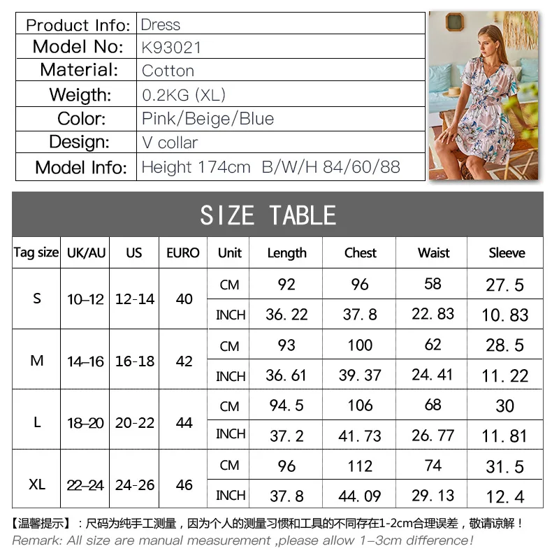 

Women Short Sleeve Print Beach Dress V Neck Floral Bandage Sexy Dress Party Vestidos