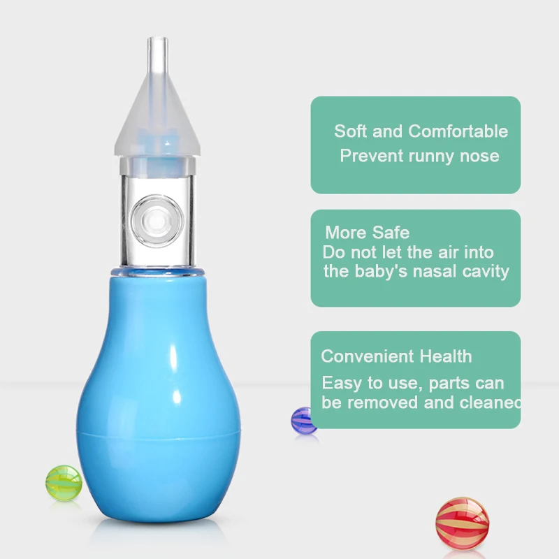 Младенческие Силиконовые носовые аспираторный насос новорожденных холодной