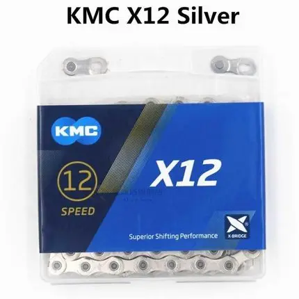 Цепь велосипедная KMC X12 12 Скоростей л В|Велосипедная цепь| |