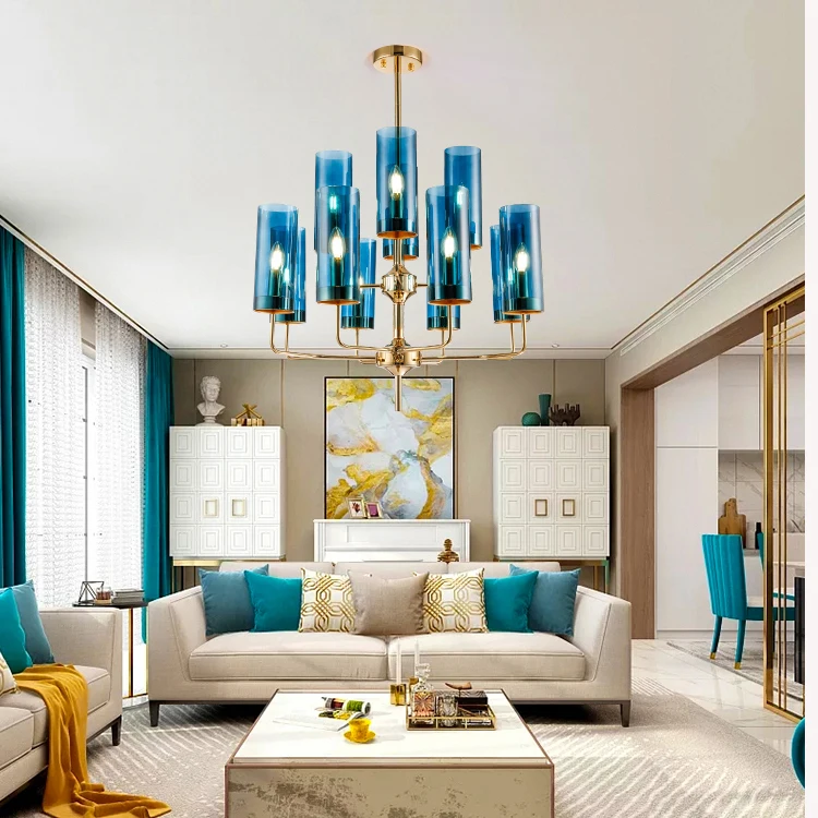 Современный роскошный подвесной светильник креативный стеклянный светодиодный